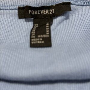 Forever 21 Sky Blue Knit Top
